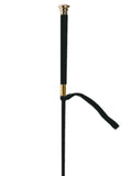 Love In Leather Flexible Riding Crop Brass 2