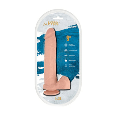 la viva elon 9 inch dildo in packaging