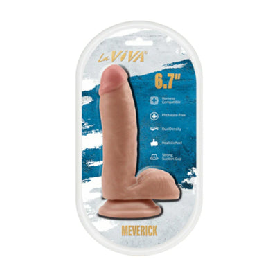 la viva maverick 6.7 inch dildo in packaging