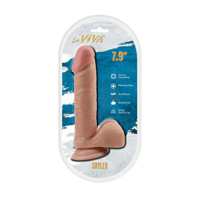 la viva skylar 7.9 inch dildo in packaging