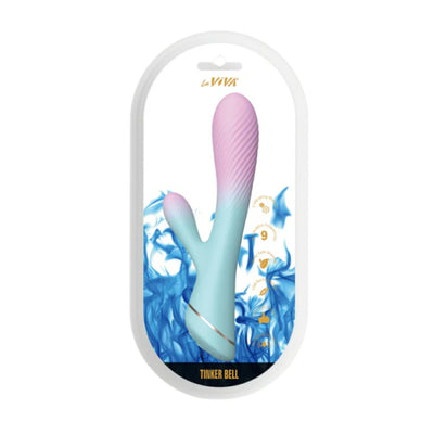 La viva tinker bell rabbit style vibrator in packaging
