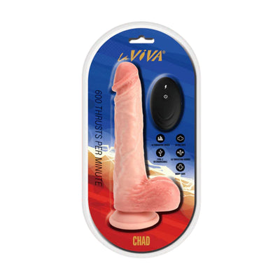 La viva chad thrusting remote control dildo in packaging