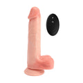 Side view of La Viva Ozzy thrust and vibrating remote control dildo