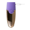 close up of button interface and charging port for lara g spot vibrator