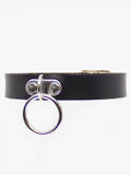 Love In Leather Single Ring Choker