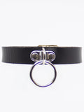 Love In Leather Single Ring Choker