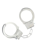 OUCH! Classic Metal Hand Cuffs Chrome