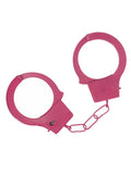 OUCH! Classic Metal Hand Cuffs Hot Pink