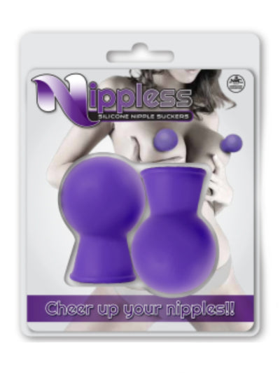 Nippless Silicone Nipple Suckers Purple