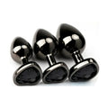 3 plugs showing heart shaped base