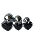 Noir Heart Trio Anal Plug Set