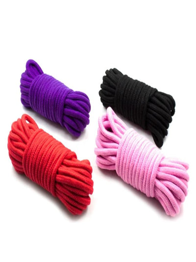 Poison Rose Fetish 10 Metre Cotton Bondage Rope Range 1
