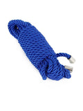 Poison Rose Fetish Satin 5 Metre Bondage Rope Blue