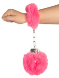 Fluffy Hand Cuffs - Hot Pink