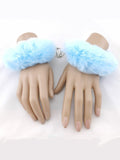 Fluffy Hand Cuffs- Sky Blue
