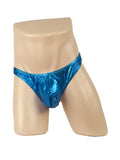 Poison Rose Lingerie Mens Metallic G-String Blue 