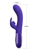 Pretty Love Cerberus Youth Rabbit Vibrator Purple 4