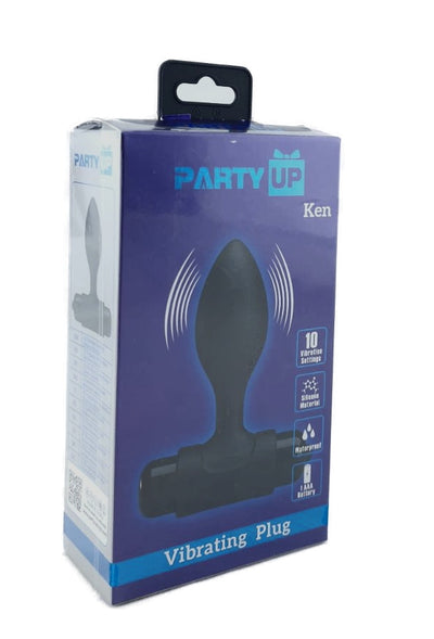 Party Up KEN Vibrating Butt Plug - 8.6 cm