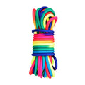 standing view of rainbow rope
