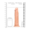 size chart for real rock 9 inch flesh dildo