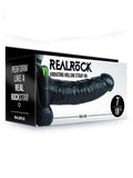 Real Rock 7" Hollow Vibrating Strap-on Kit Black