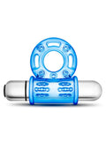 Stay Hard 10 Function Vibrating Bull Ring Blue 2