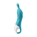 side view of Satisfyer amazing 2 teal vibrator