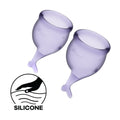 image of both satisfyer feel secure menstrual cups