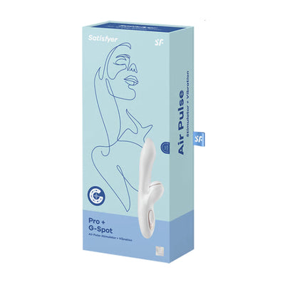 Satisfyer pro plus g-spot air pulse and vibration rabbit style vibrator