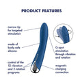 product features for satisfyer spinning vibe 1 rotating g spot vibrator