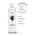 Crazy crave lubricant bottle with press and go cap features list