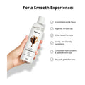 Crazy Crave bottle in woman's hand with product features list beside photo