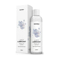 Satisfyer sparkling water 300 ml bottle and packaging side by side