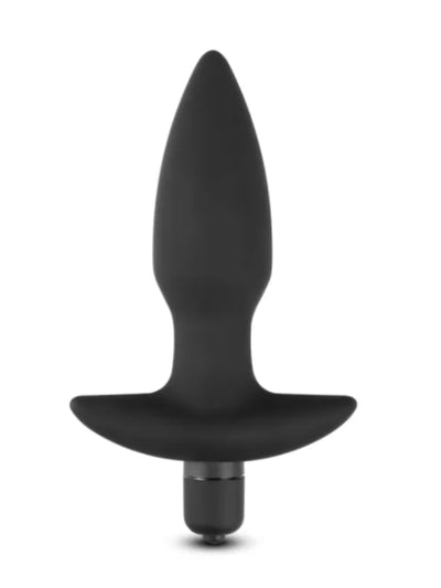 Luxe-AF Silicone Vibrating Anal Plug Black