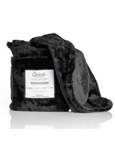 Splash Blanket Furlush Waterproof Blanket Black on Black