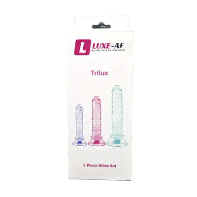 Trilux 3 Piece Straight Dildo Kit