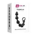 Triple lux anal beads in retail packaging
