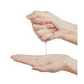 Lubricant on hands to show viscosity 