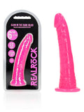 6 inch Glow in the Dark Dildo - Pink