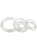 RingO x3 Cock Ring 3 Pack Clear