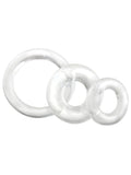 RingO x3 Cock Ring 3 Pack Clear