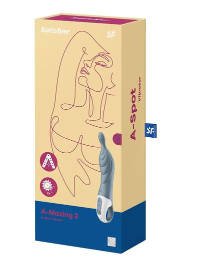Satisfyer A-Mazing2 grey vibrator packaging