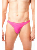 mens lycra g string 201-hot pink