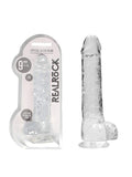 realrock 9 inch crystal clear dildo is easy to clean