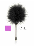 small feather tickler pink