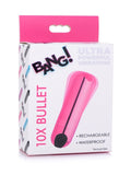 BANG! 10X Vibrating Bullet Metallic Pink 2