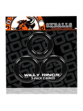 Oxballs Willy Rings Cock Ring 3 Pack Black