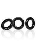 Oxballs Willy Rings Cock Ring 3 Pack Black