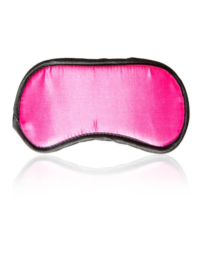 Poison Rose Satin Blindfold Hot Pink 1