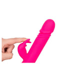 vibe couture ablaze thrusting rabbit also has a warming function to jheat things up 